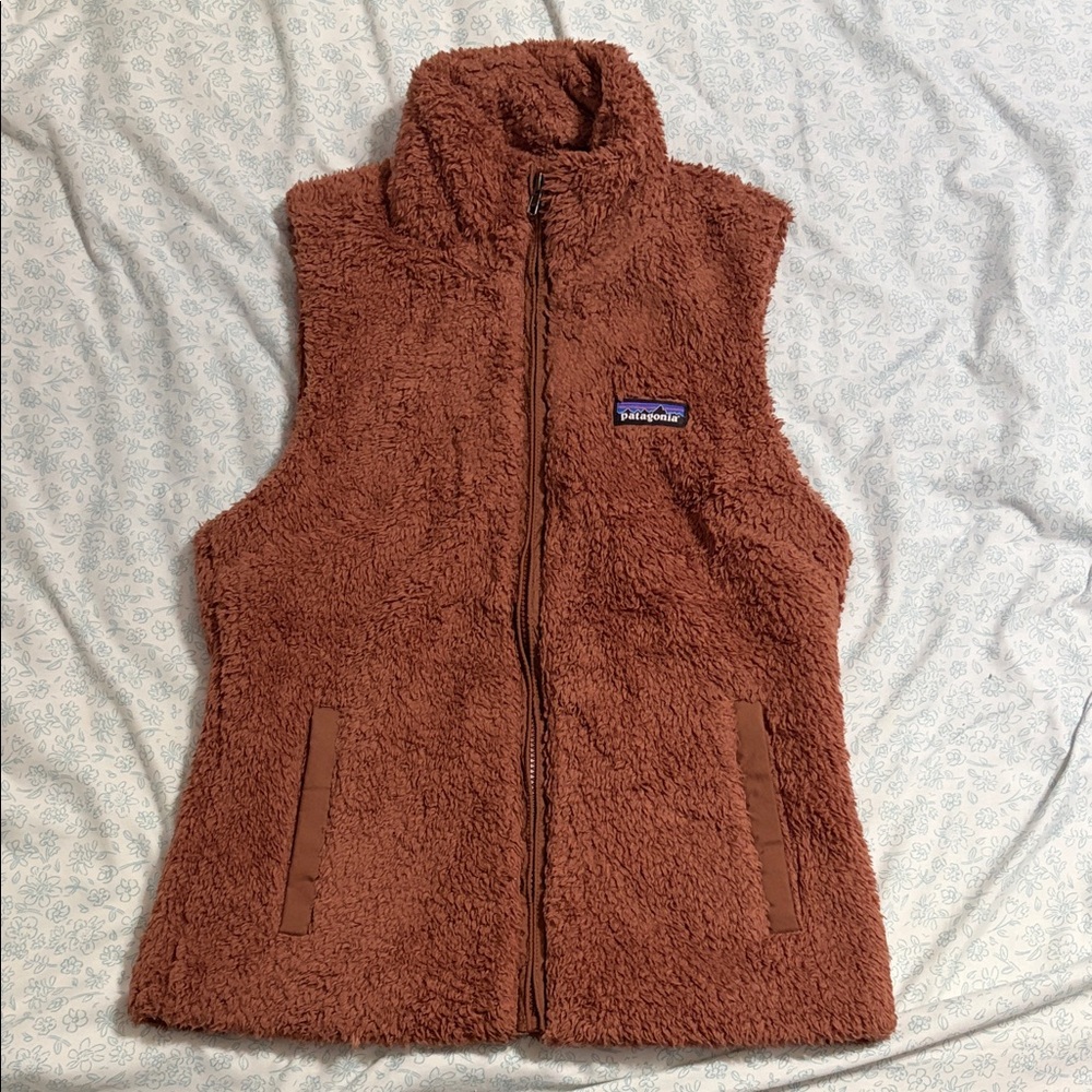 Patagonia Tan Sherpa Vest
